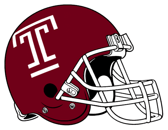 Temple Owls 1994-1995 Helmet Logo iron on transfers for fabric
